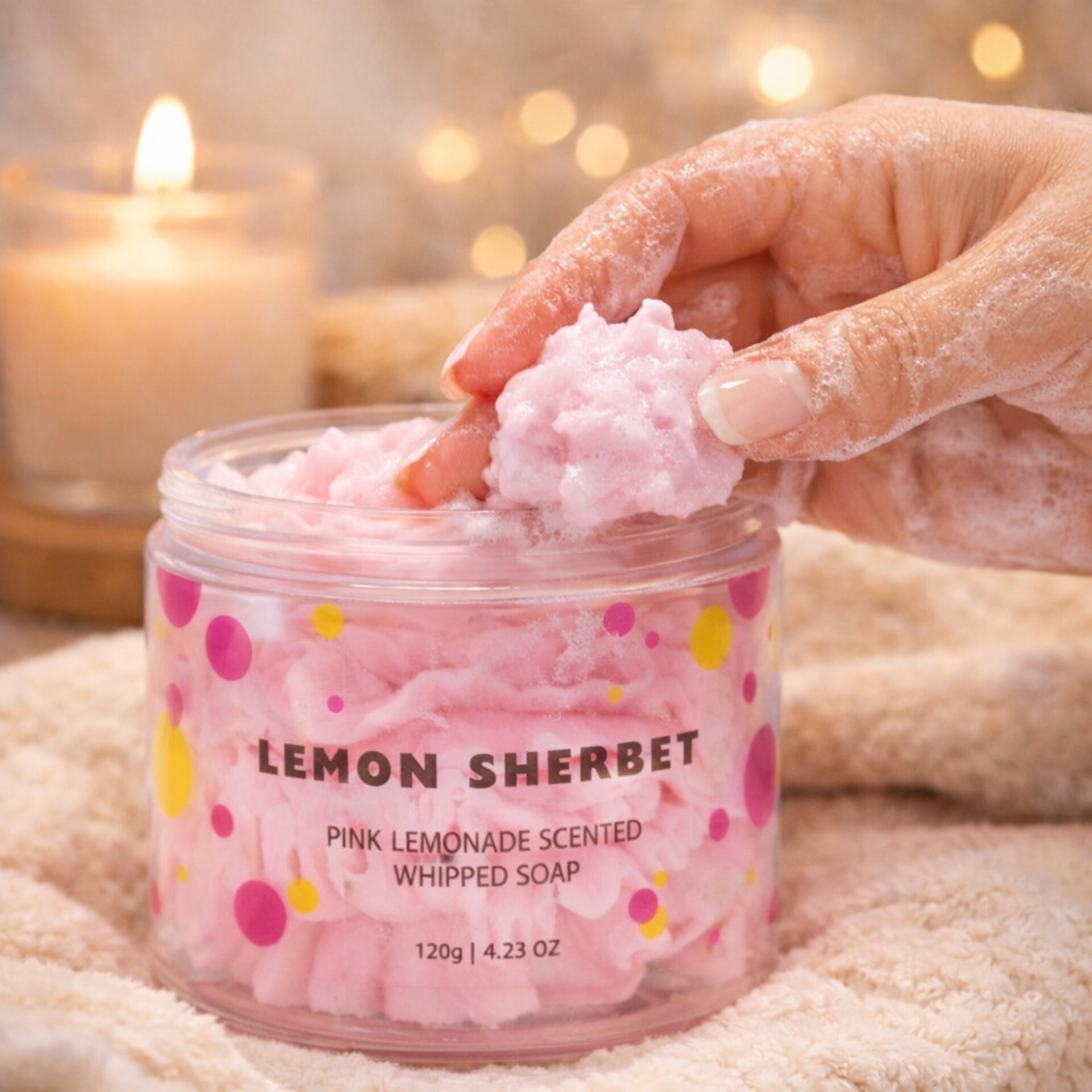 Jabón Vegano Artesanal Chantilly Pink Lemon – Ancient Wisdom - 2