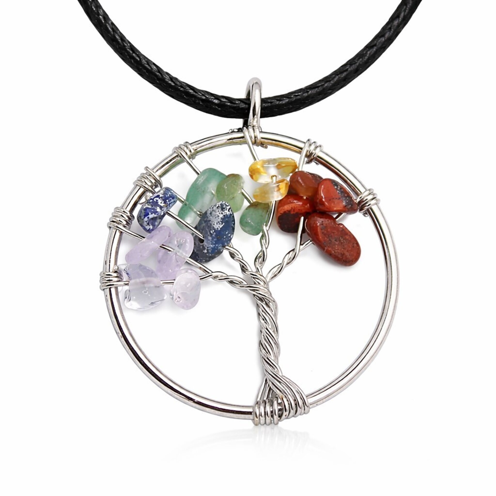 Colgante Árbol de la Vida con Piedras Chakra - 1