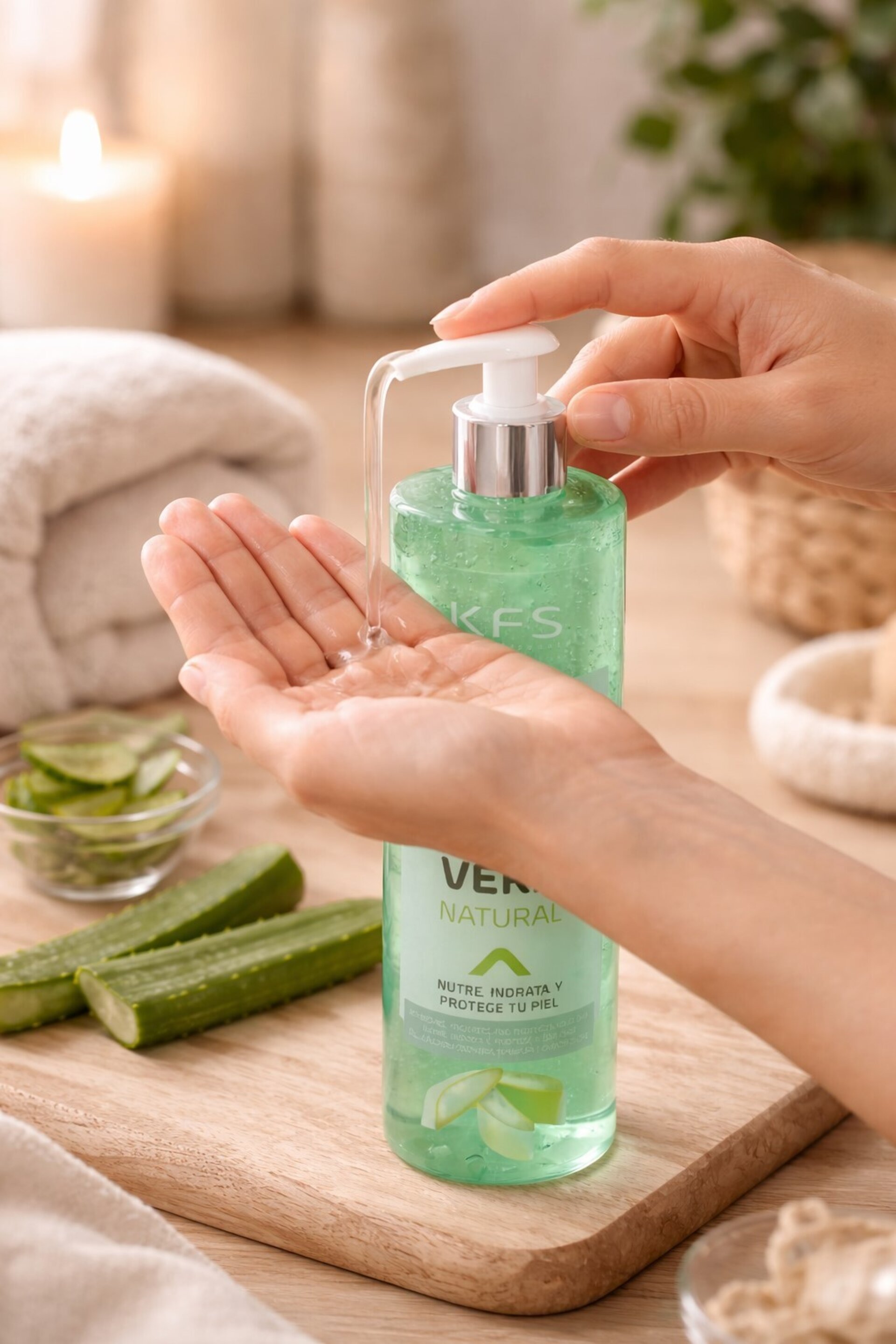 Gel de Aloe Vera Natural 200 ml – KFS Professional - 2