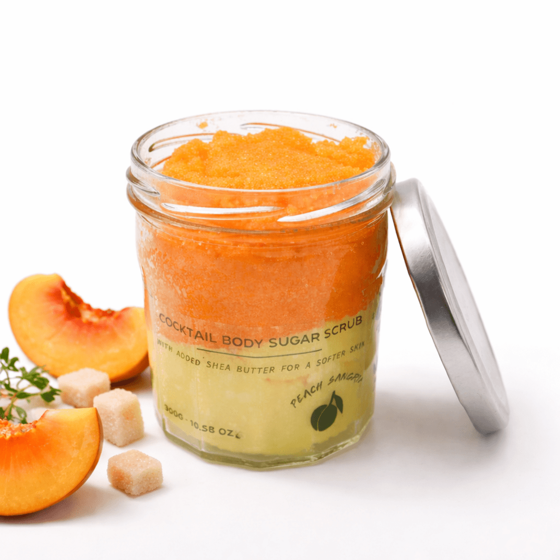 Exfoliante Corporal de Azúcar Sangría de Melocotón 300 g | Cocktail Sugar - 1