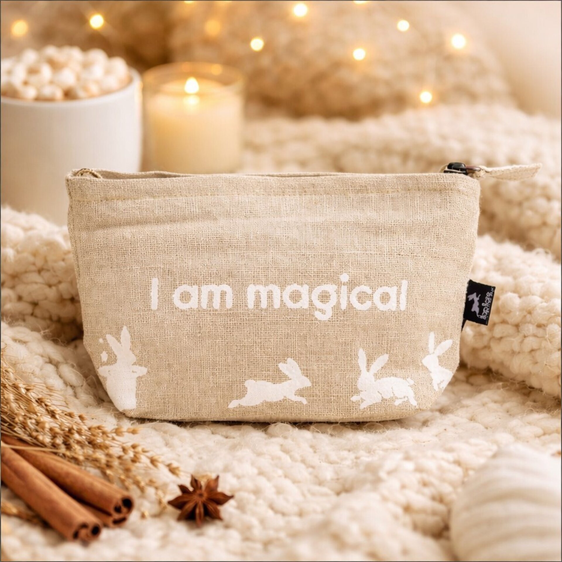 Neceser de yute “Soy Mágica” | Hop Hare - 2