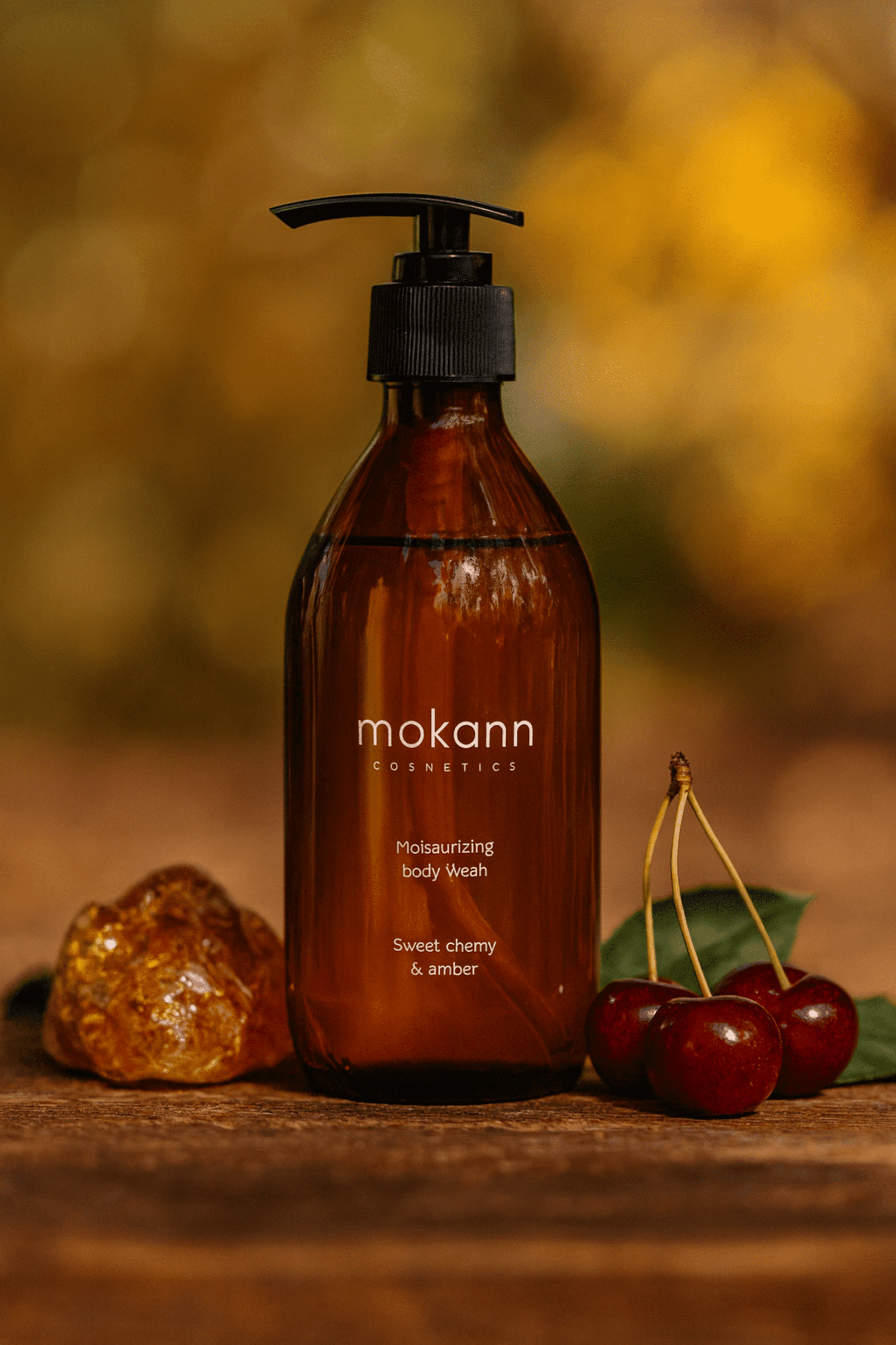 Gel Hidratante Corporal Cereza Dulce y Ámbar 300 ml | Mokann Cosmetics - 2