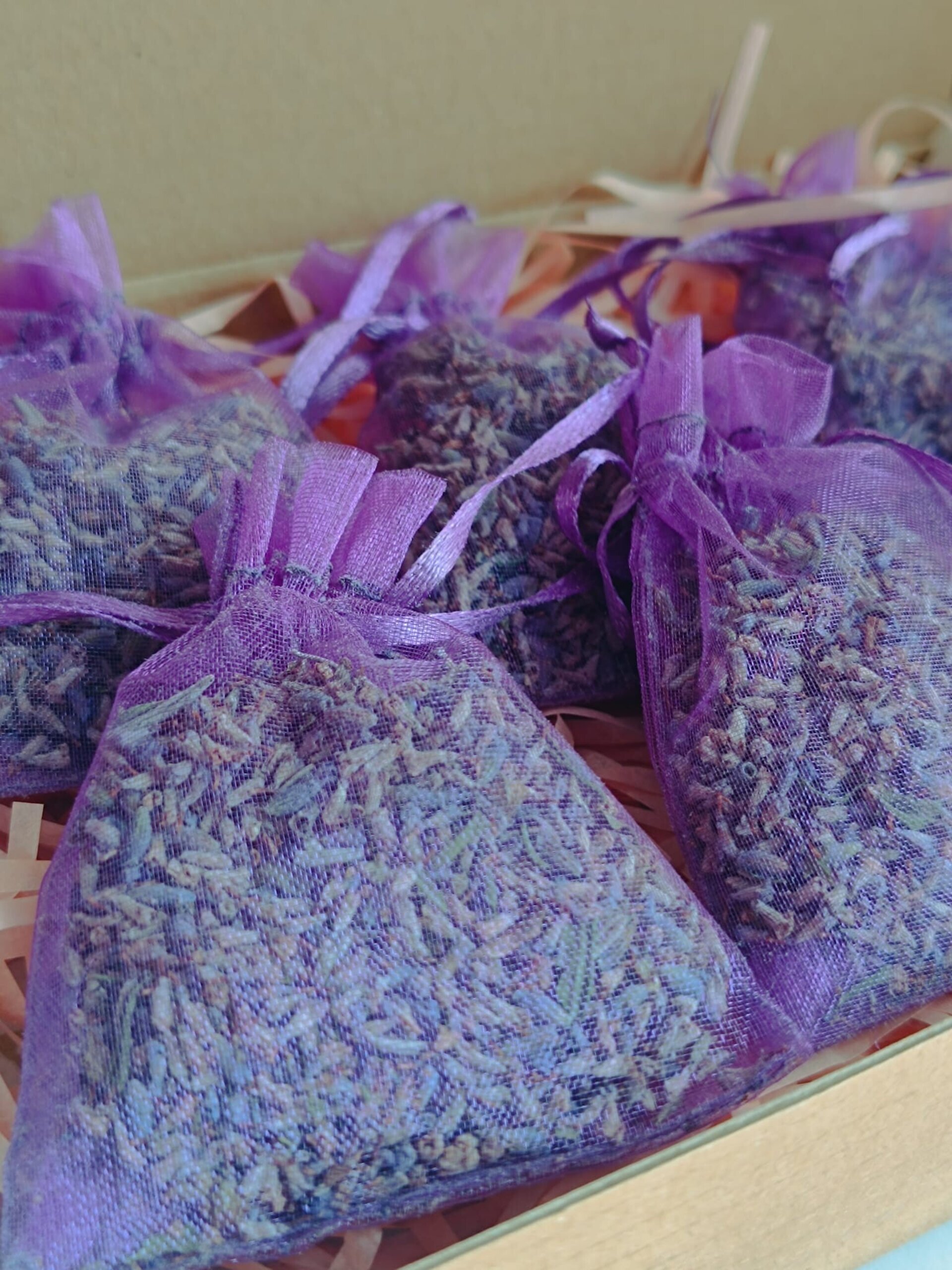 Set de 6 Saquitos de Lavanda Natural – Ambientador para Armario, Coche y Hogar - 2