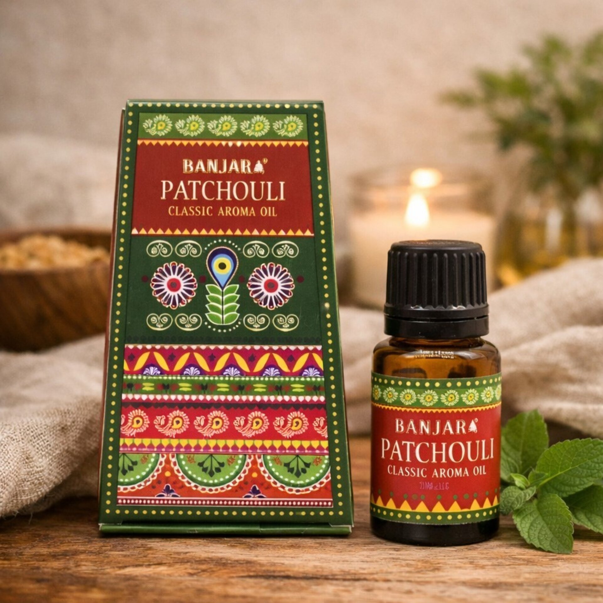 Aceite de Fragancia India Pachuli 10ml Banjara - 2