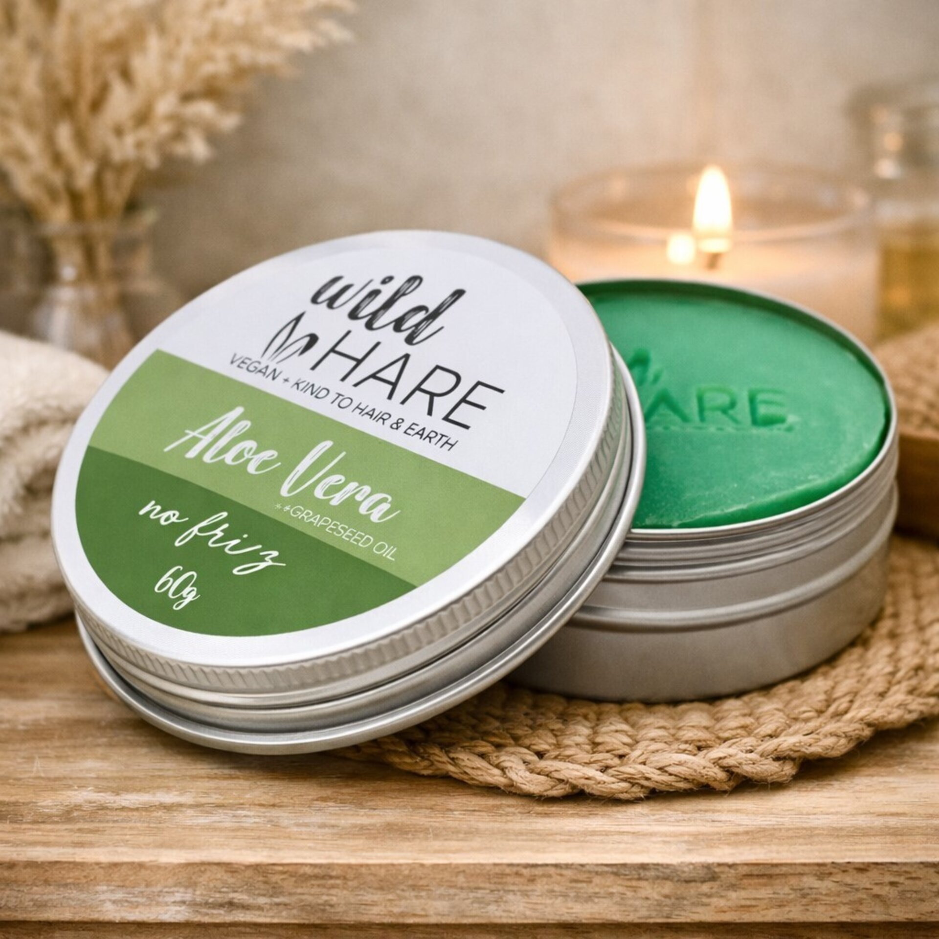 Champú sólido Aloe Vera y Aceite de Semilla AntiFrizz | Wild Hare - 2