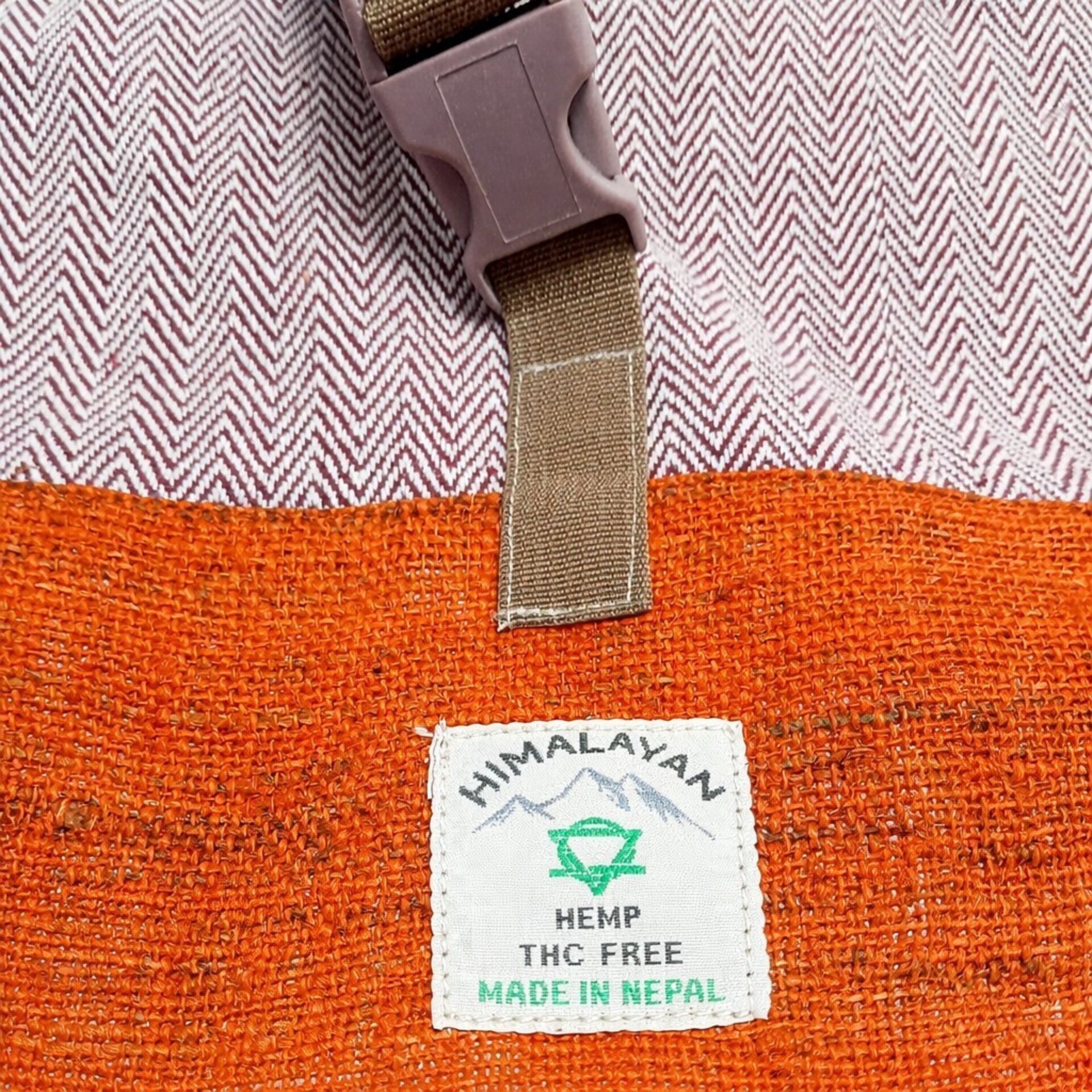 Mochila de Senderismo de Cáñamo Naranja Atardecer – AW Himalayan - 3