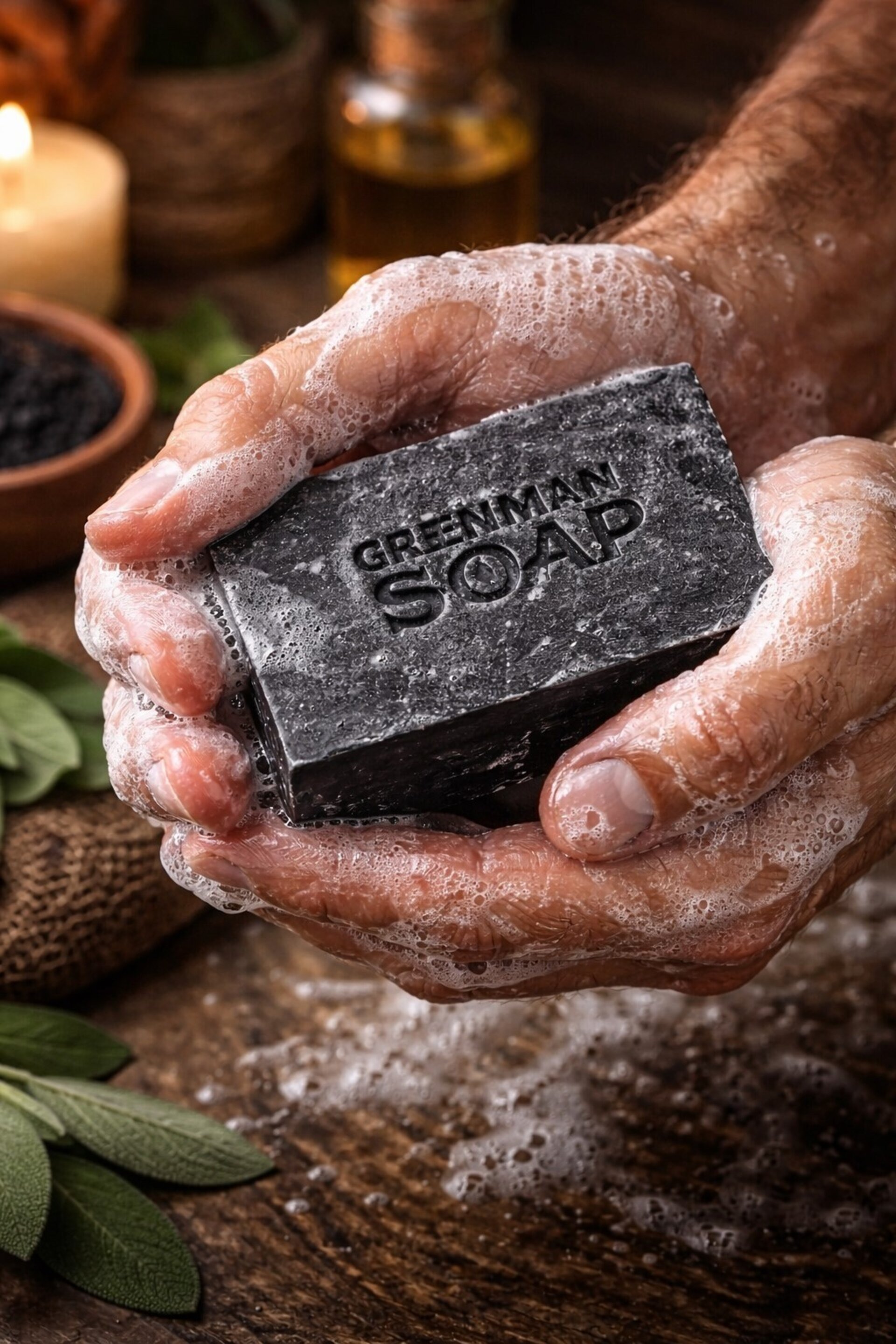 Jabón artesano Greenman · Ritual natural para hombre - 2