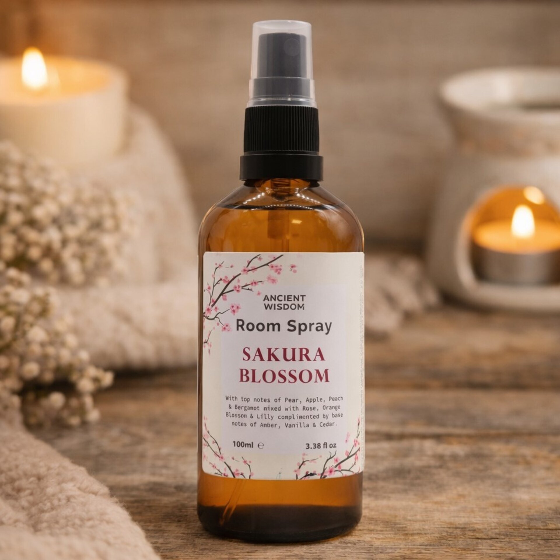Spray Aromático Sakura Flor de Cerezo Japonesa 100ml| Ancient Wisdom - 2