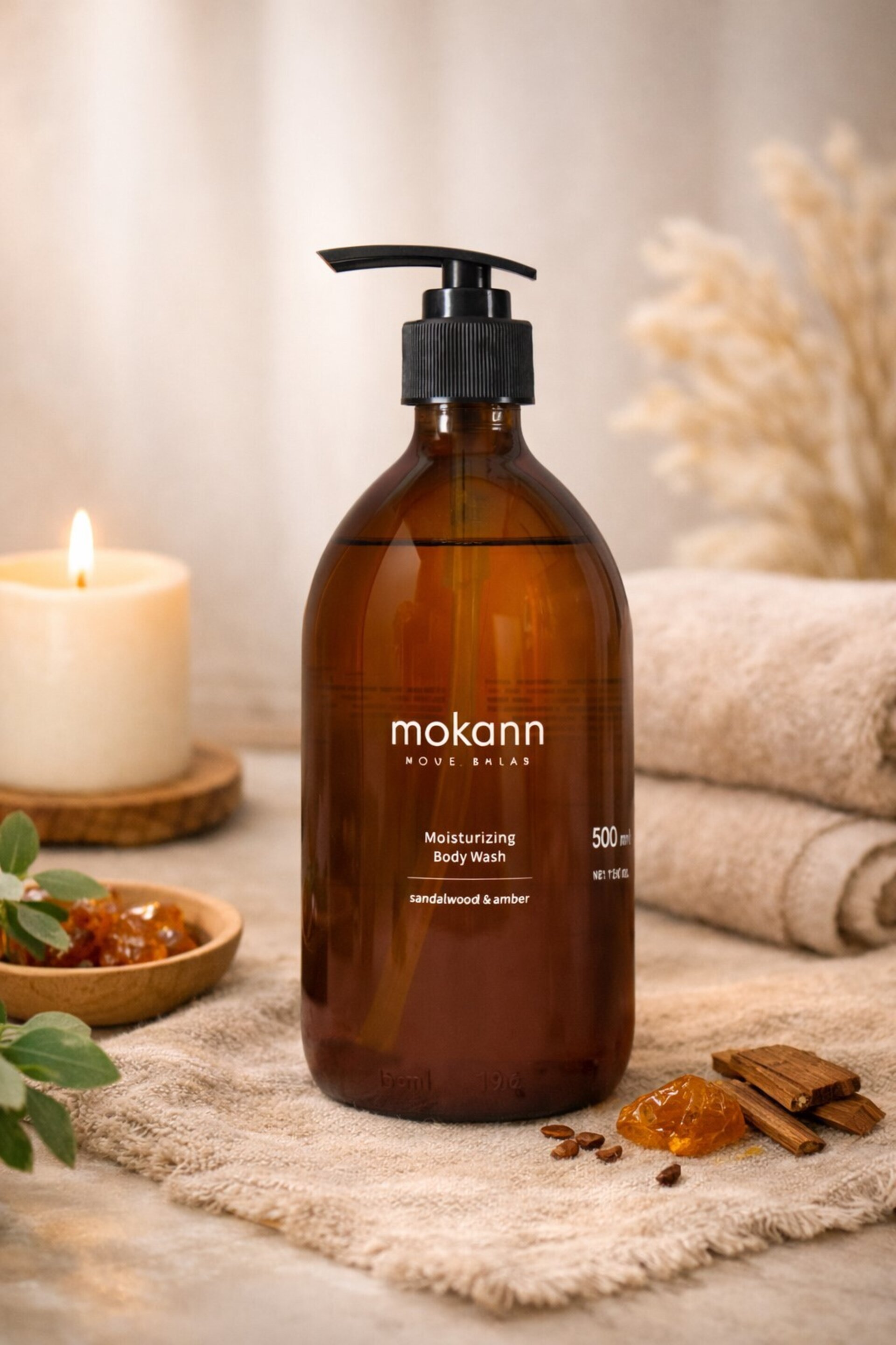Gel Hidratante Corporal Sándalo y Ámbar 500 ml | Mokann Cosmetics - 2
