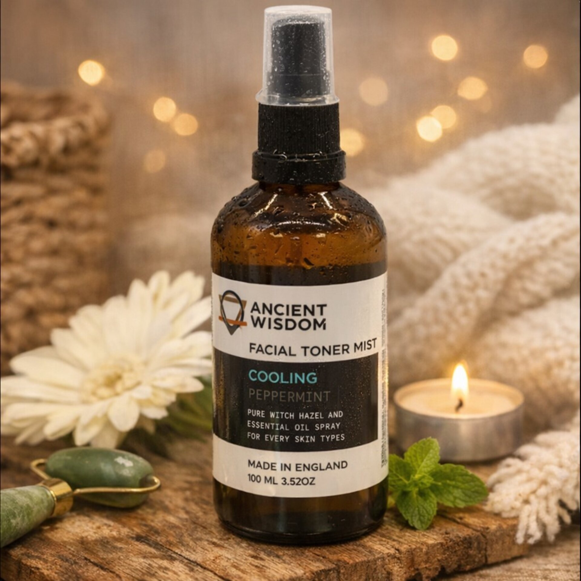 Tónico Facial Menta y Hamamelis 100ml Ancient Wisdom - 2