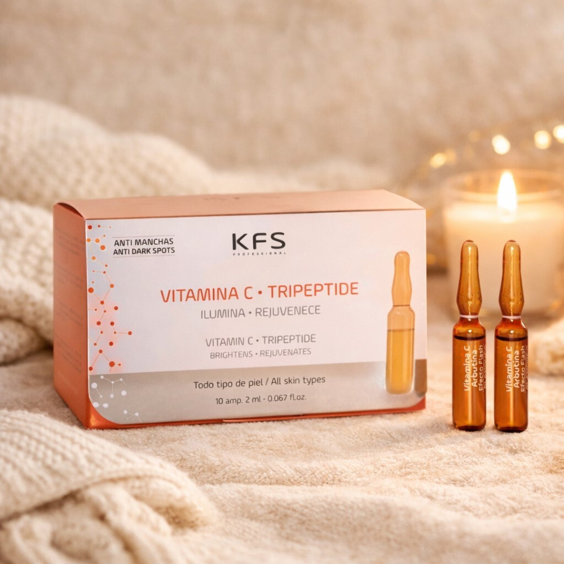 Ampolla Facial Vitamina C Antimanchas e Iluminadora | KFS Professional - 2