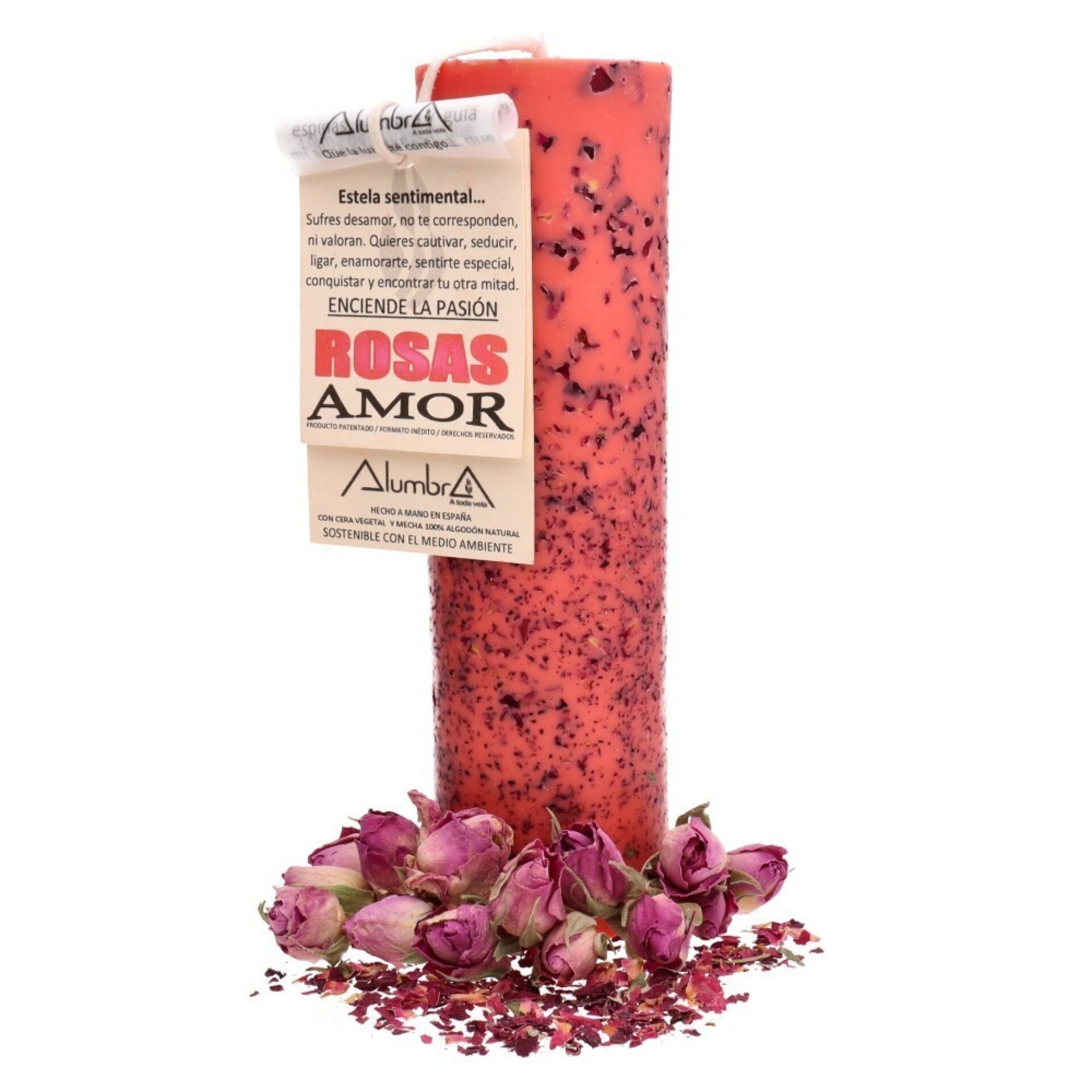 Vela Artesana de Rosas – Amor - 1