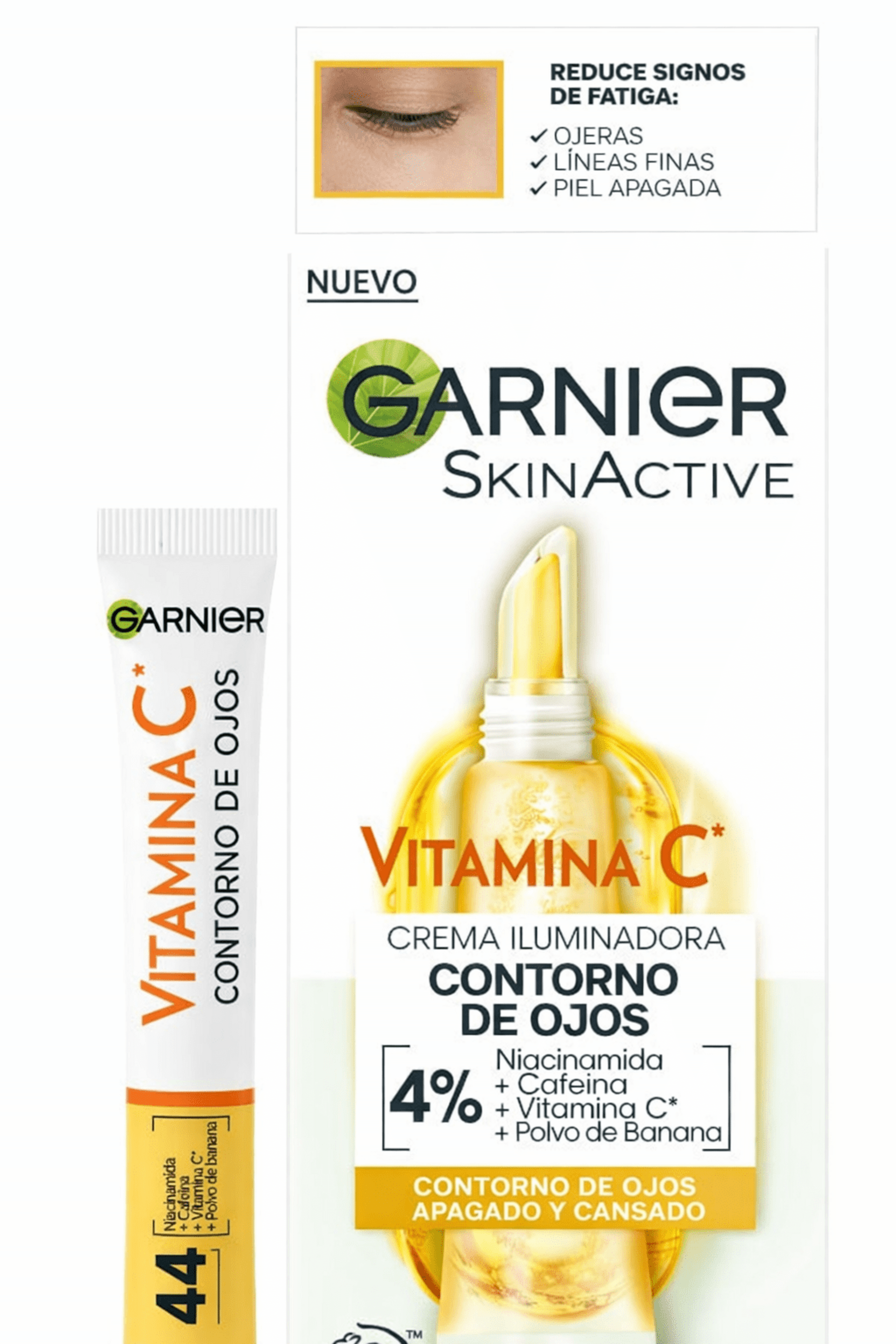 Contorno de Ojos Garnier Vegano Vitamina C Anti-Ojeras 15ml - 1