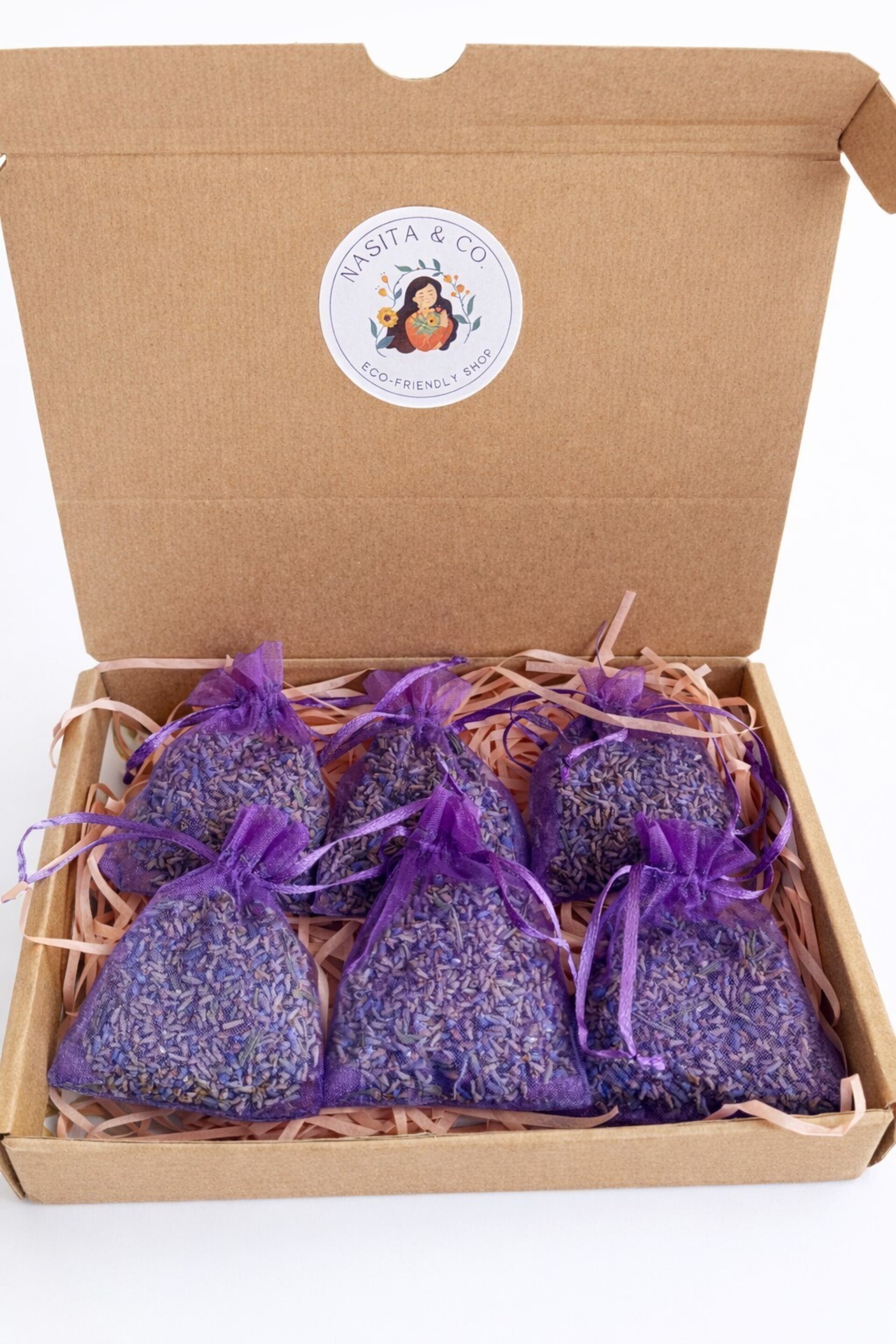 Set de 6 Saquitos de Lavanda Natural – Ambientador para Armario, Coche y Hogar - 3