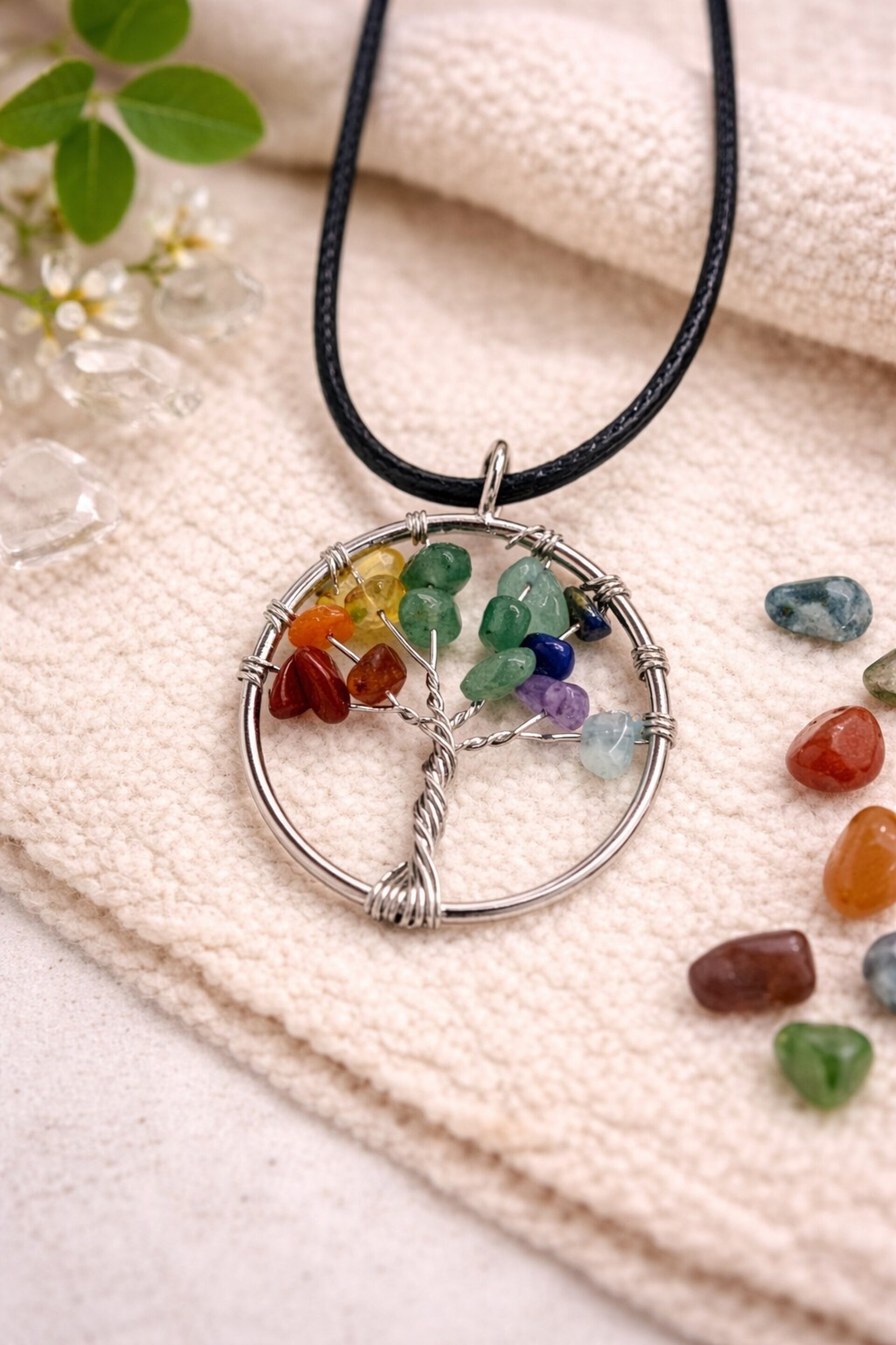 Colgante Árbol de la Vida con Piedras Chakra - 2
