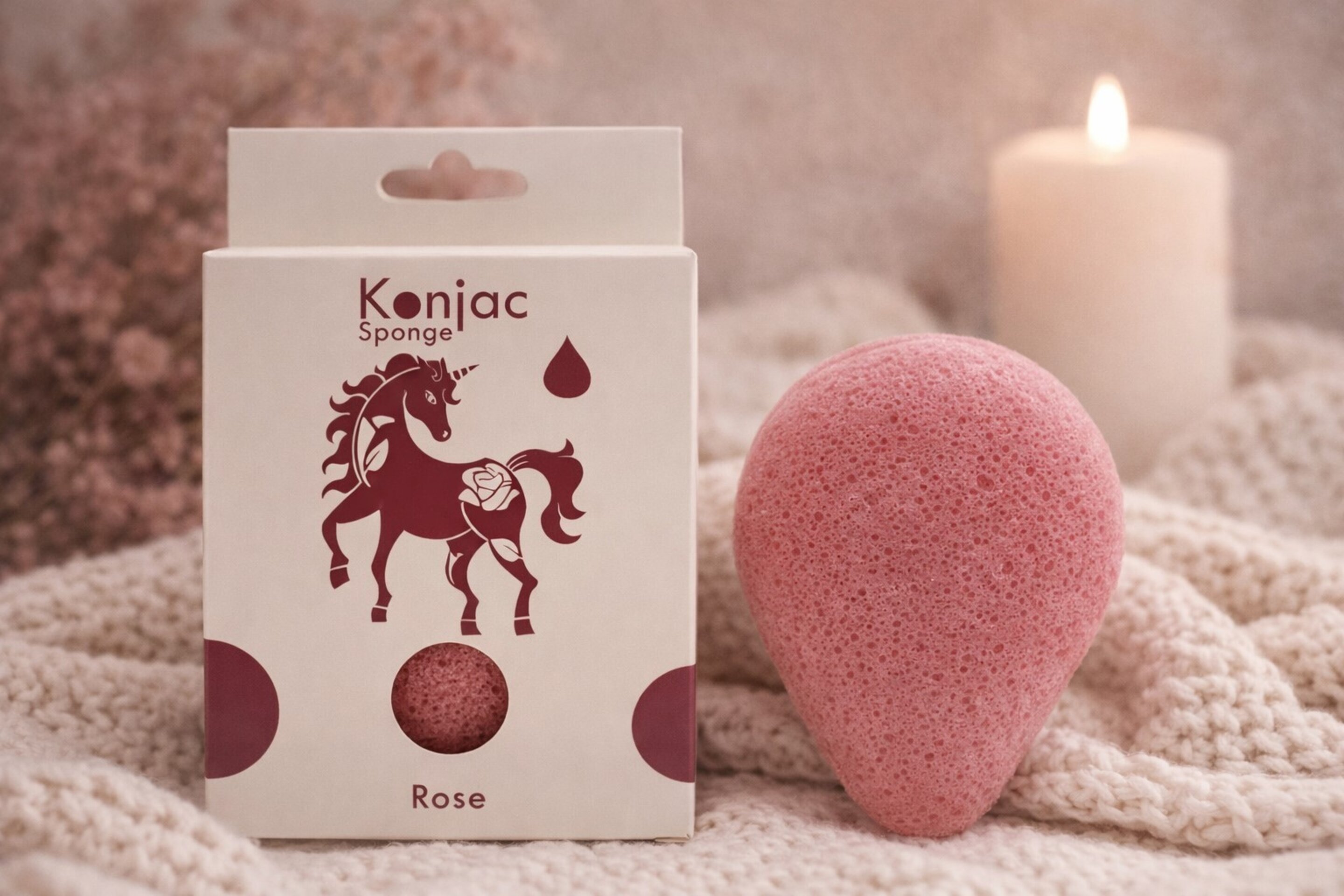 Esponja Facial Konjac - Rosa - Antienvejecimiento - 2