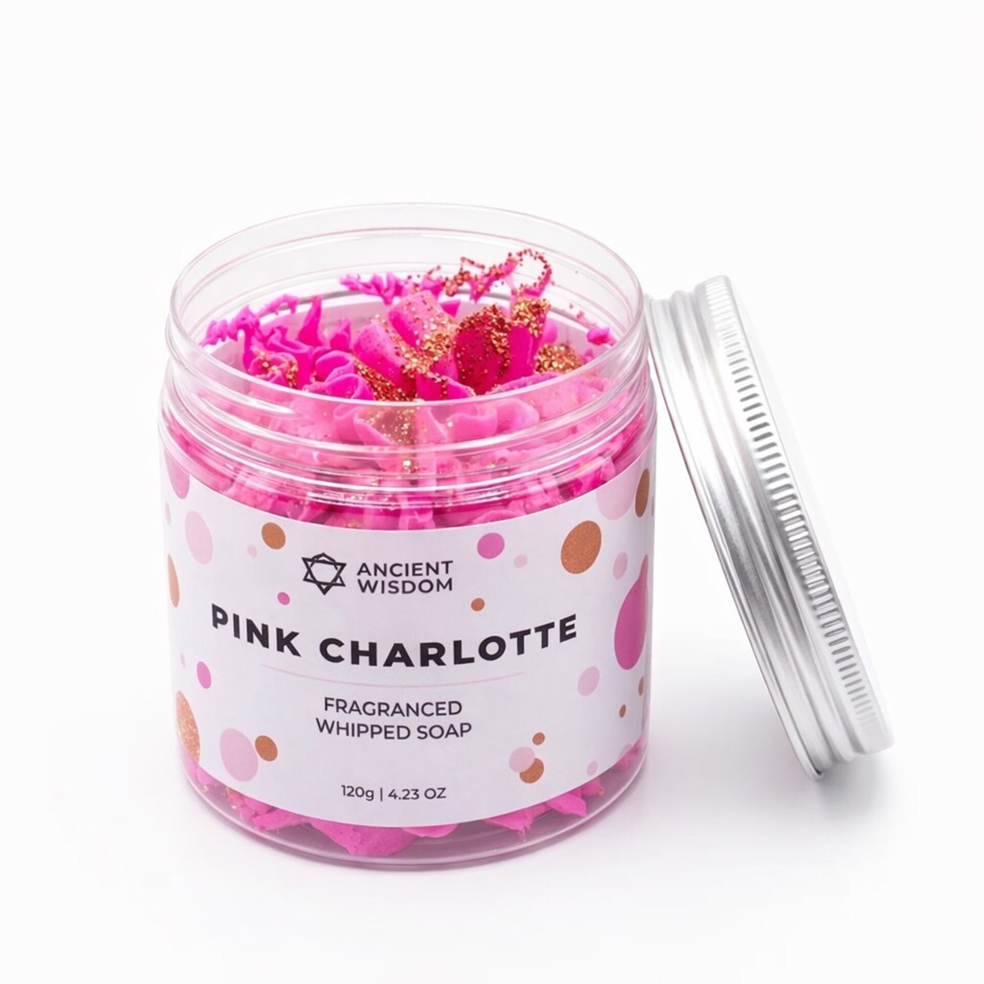 Jabón Cremoso Pink Charlotte Vegano 120 g | Ancient Wisdom - 1