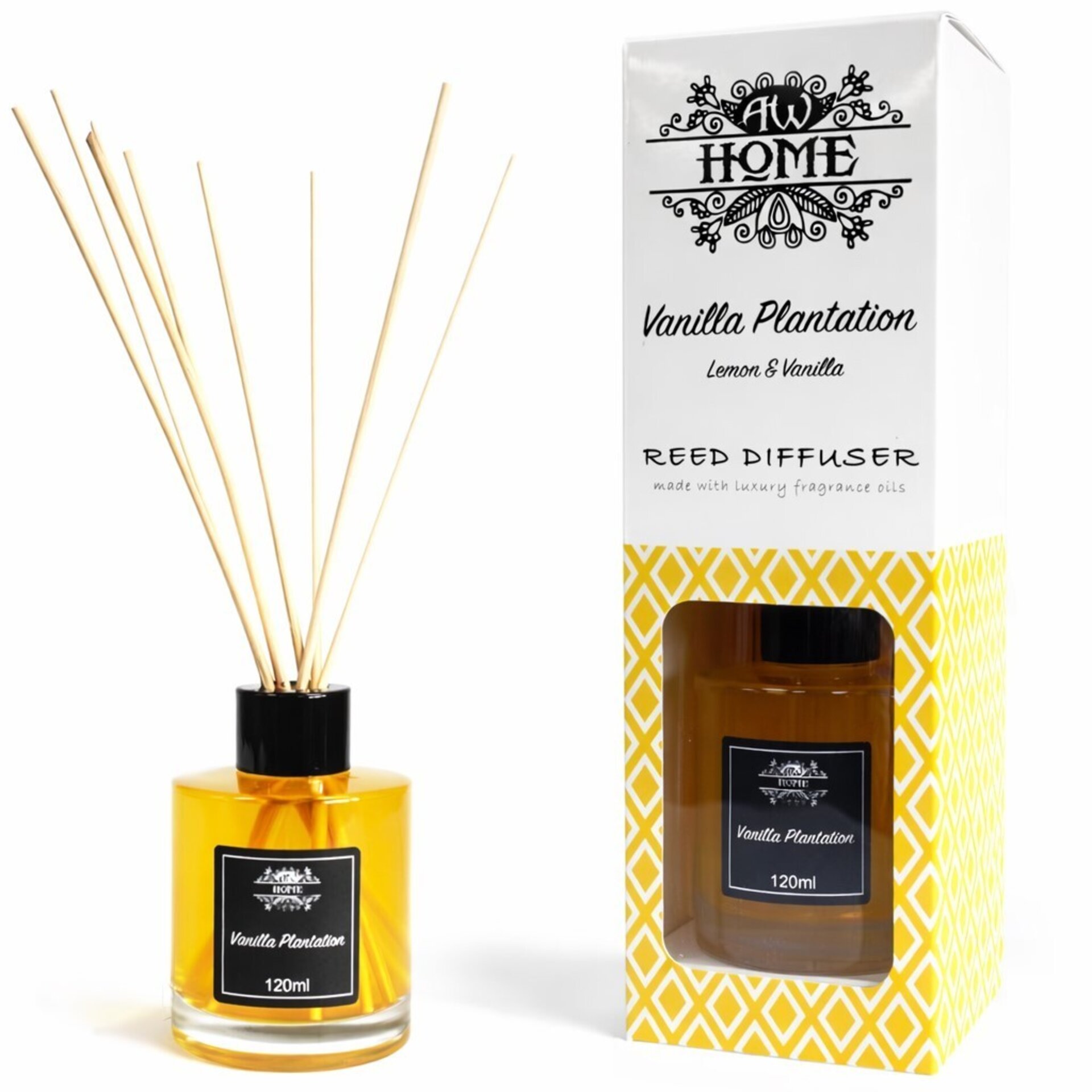 Difusor Aromático de Varillas Vanilla Plantation (Lemon & Vanilla)| AW Aromatics - 1