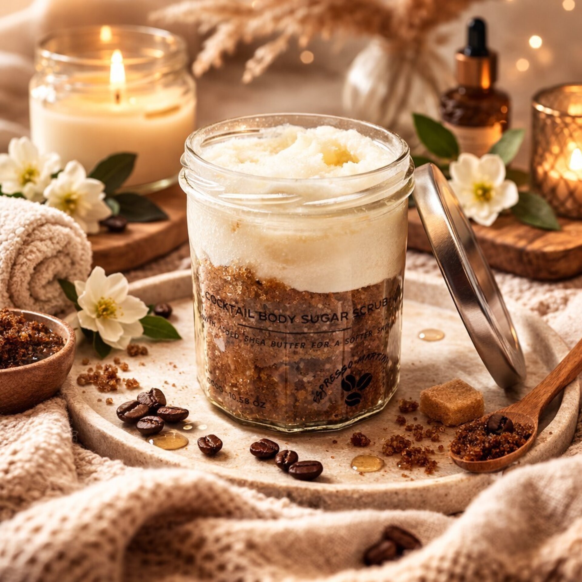 Exfoliante corporal de azúcar vegano Espresso Martini 300 g - 2