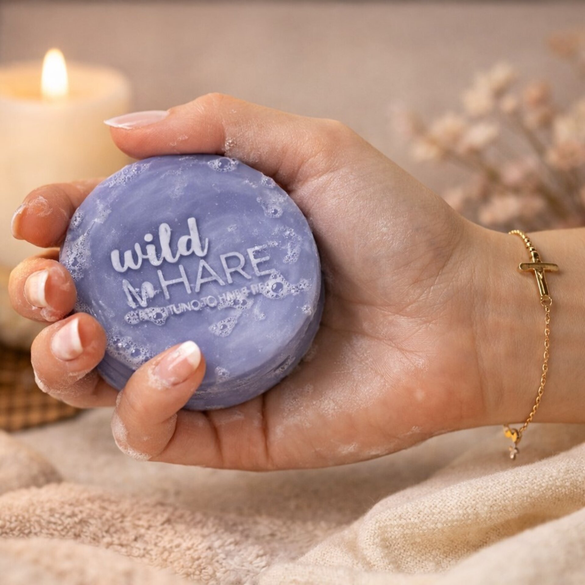 Champú Sólido Orquídea & Aceite de Cáñamo – Reparación y Brillo | 60 g - 4