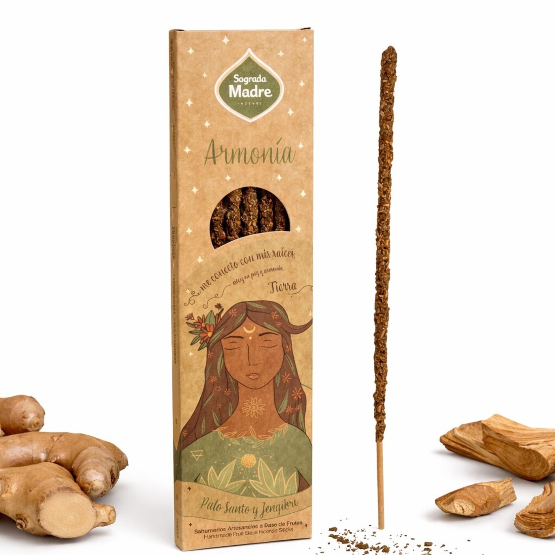 Incienso Sagrada Madre Palo Santo y Jengibre – Armonía - 1