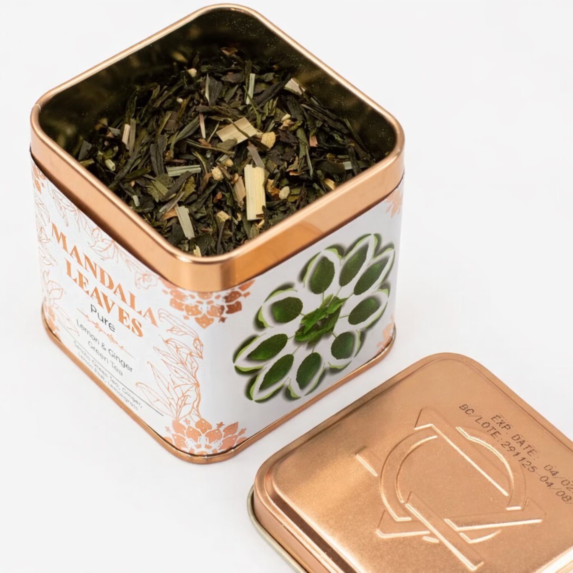 Té verde ecológico con limón y jengibre 50 g | Mandala Leaves - 1