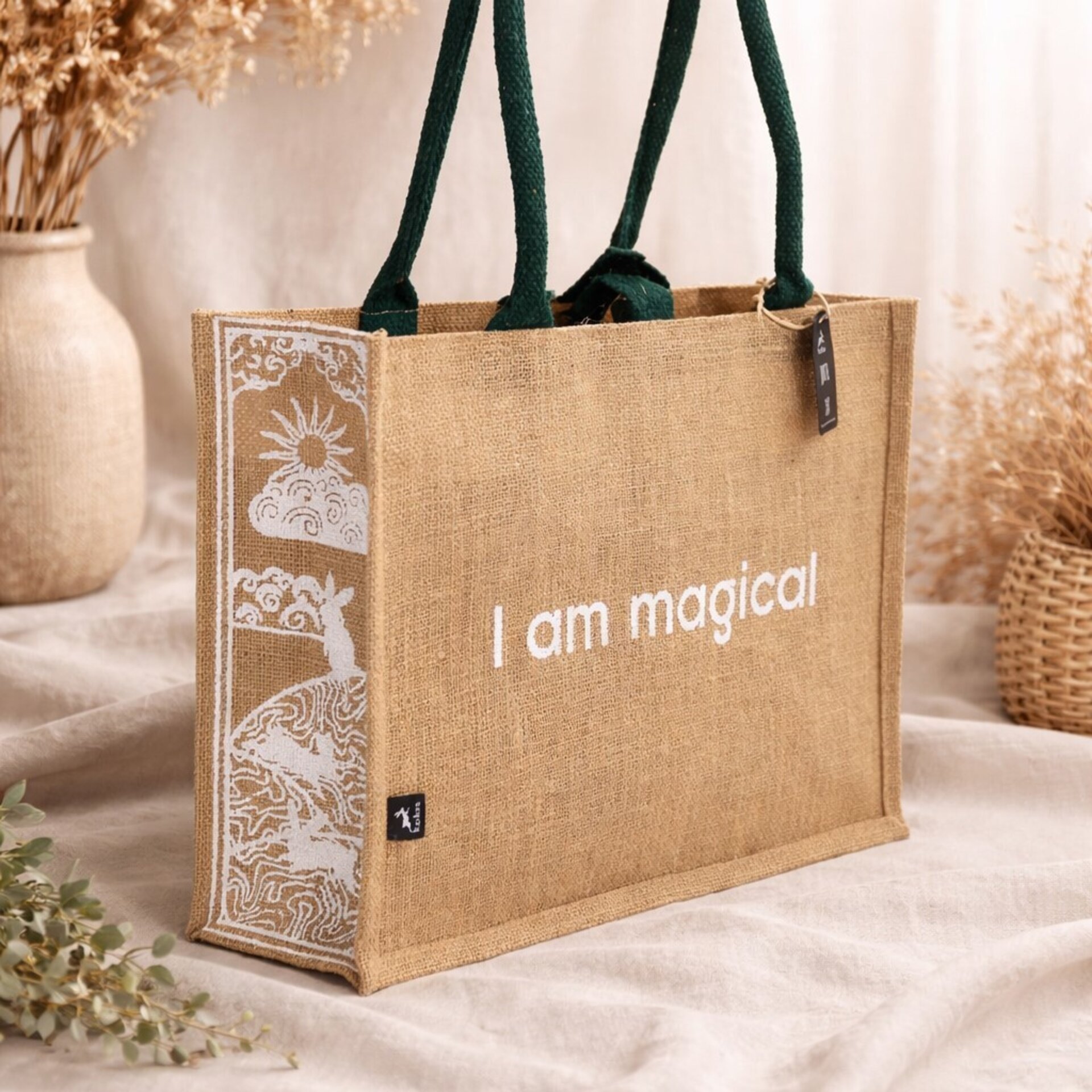 Bolsa Grande de Yute "Soy Mágica" Hop Hare - 2