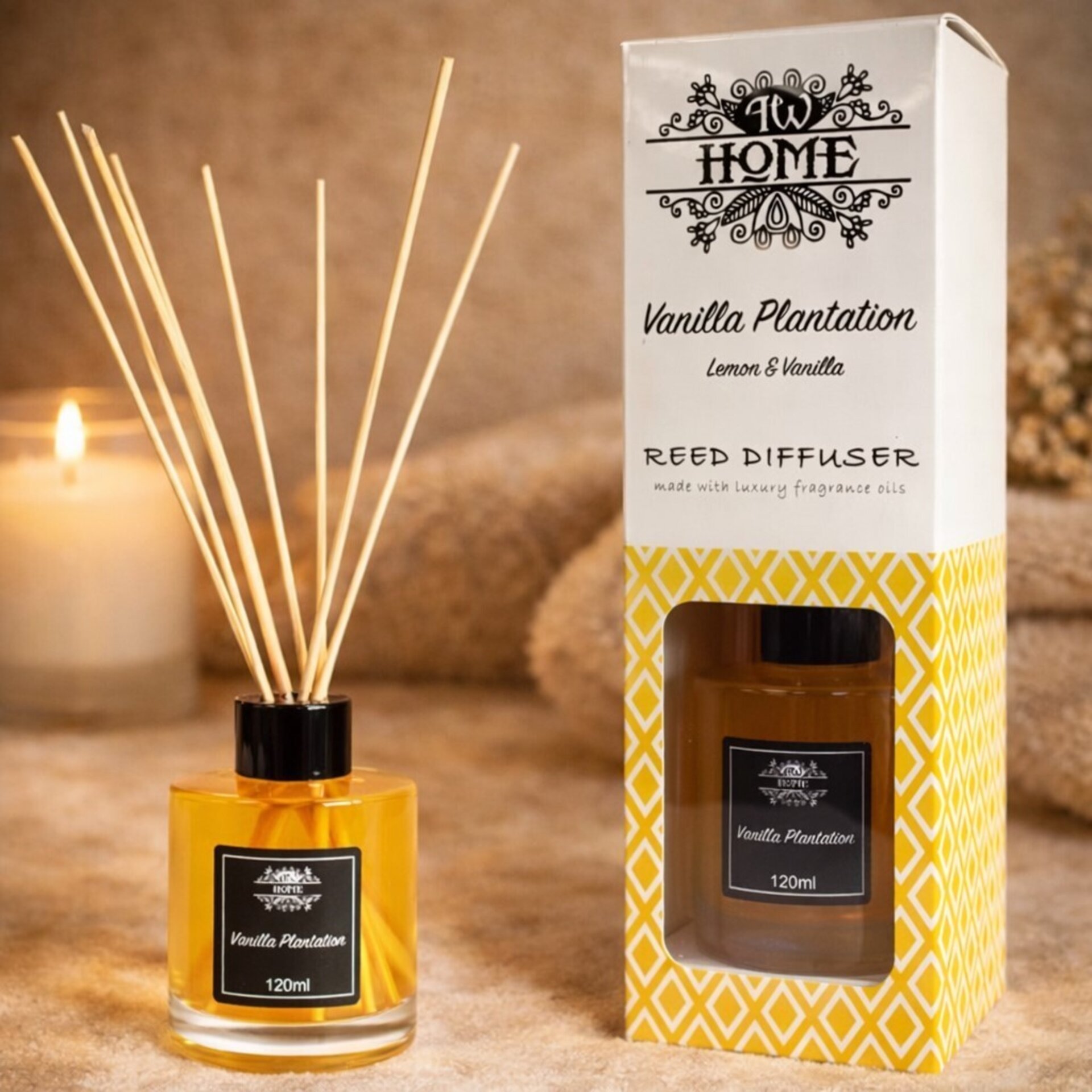 Difusor Aromático de Varillas Vanilla Plantation (Lemon & Vanilla)| AW Aromatics - 4
