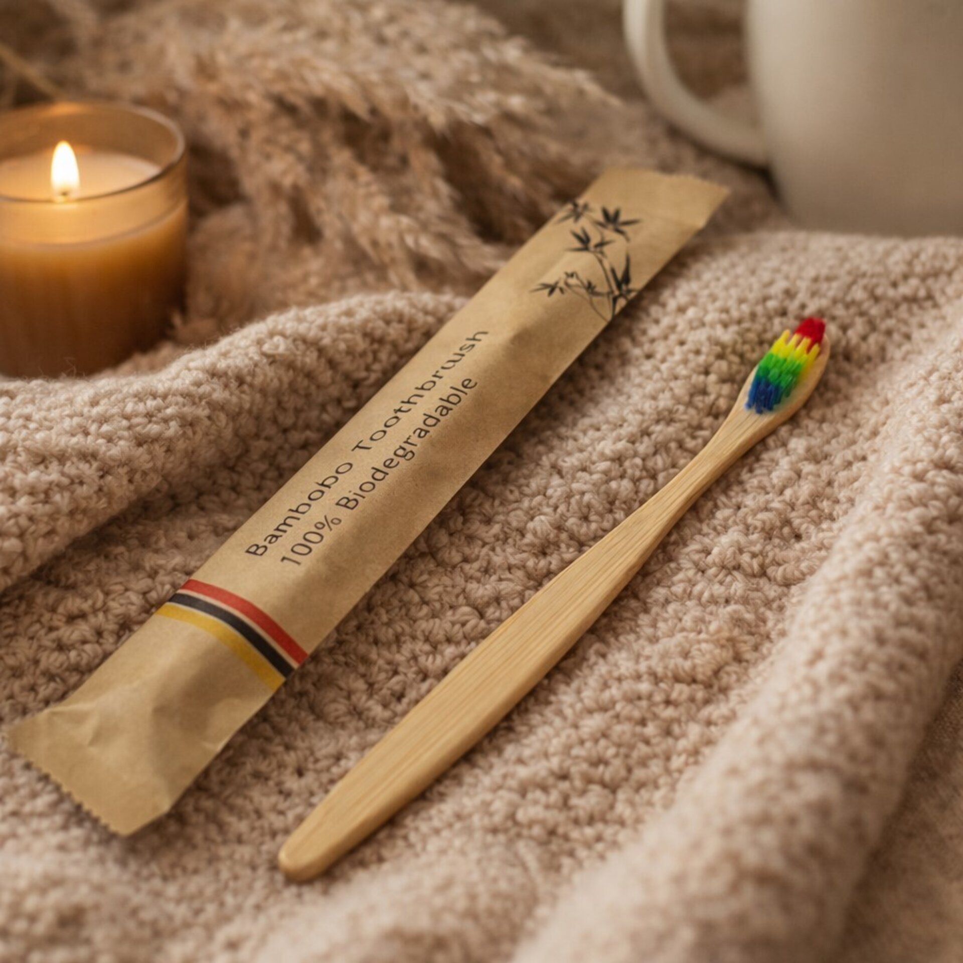 Cepillo de Dientes de Bambú con Cerdas Suaves - 2