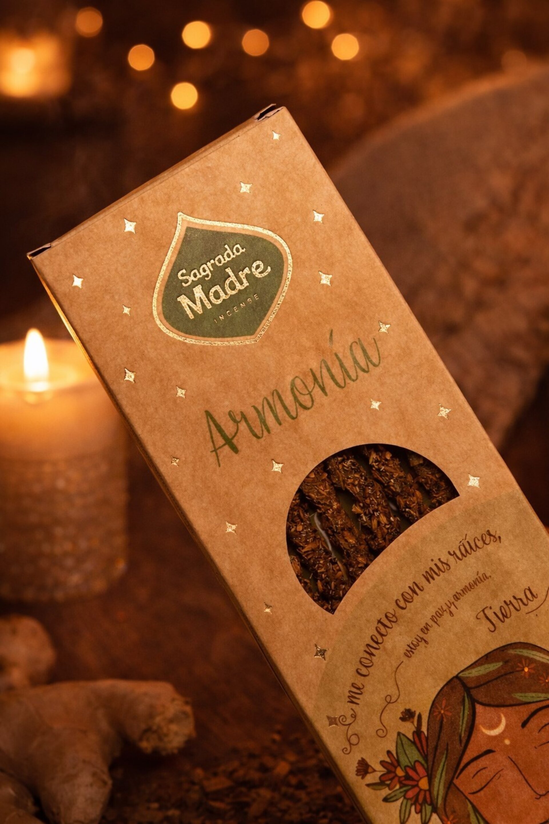 Incienso Sagrada Madre Palo Santo y Jengibre – Armonía - 2