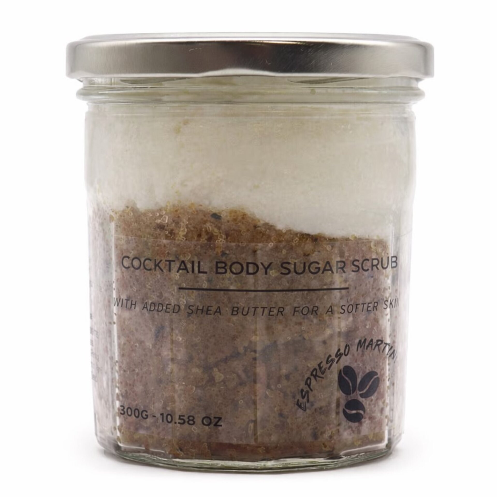 Exfoliante corporal de azúcar vegano Espresso Martini 300 g - 1