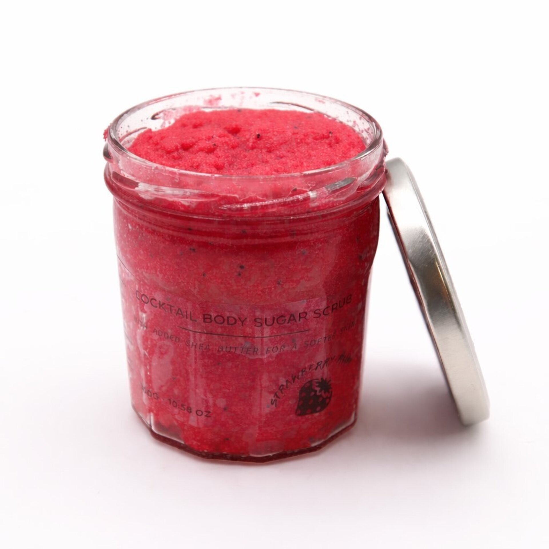 Exfoliante corporal de azúcar vegano Ron de Fresa 300 g - 2